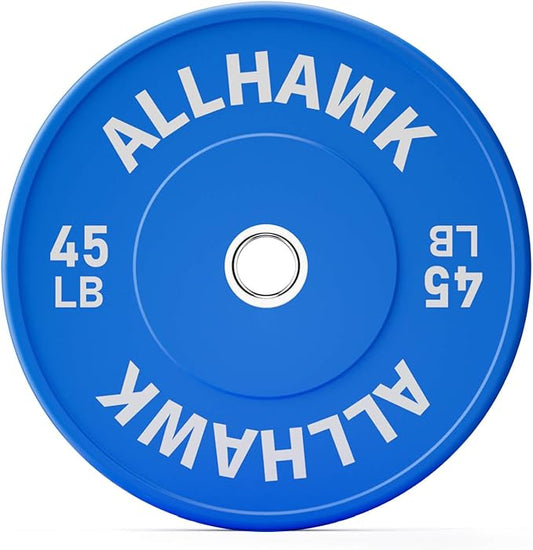 Colorful Olympic Bumper Plates, 2-inch Stainless Steel Insert, Virgin Rubber Weight Plate Set for Barbell Weight Lifting and Strength Training Home Gym-StrideForce Fitness