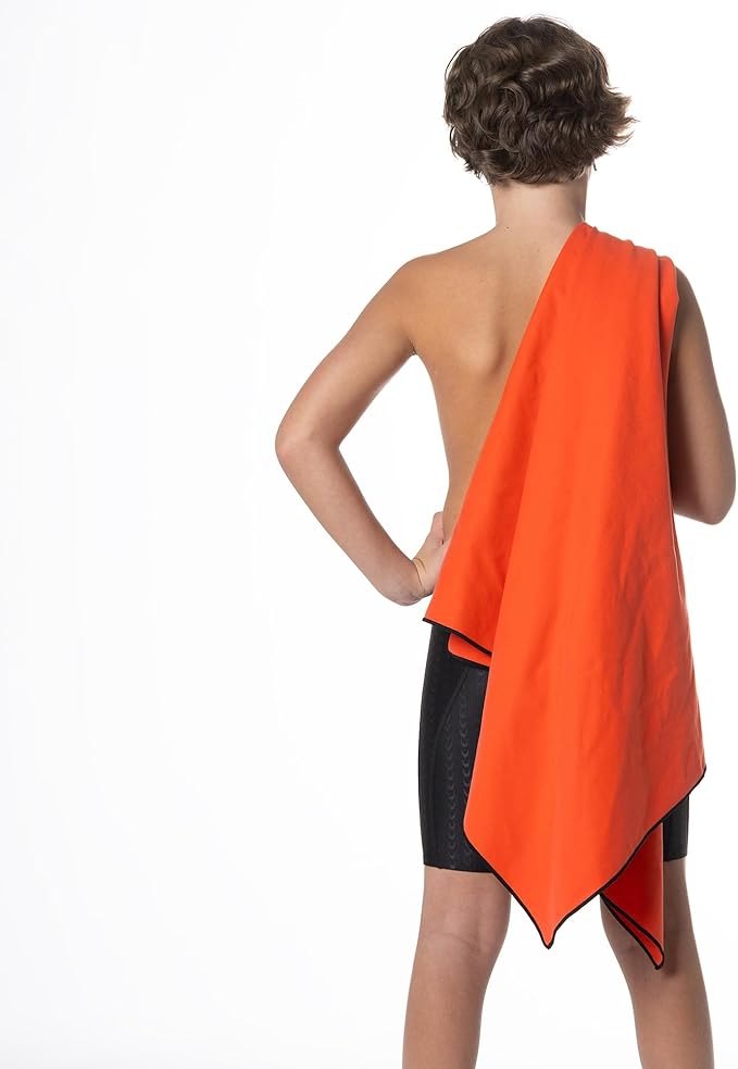 Flow Hydro Sport Towel - Microfiber Quick Dry Swimming Towels for Swim, Pool, Triathlon, and Other Water Sports in Medium, Large, Extra Large, and Hooded Sizes (Red, X-Large (72" x 40"))-StrideForce Fitness