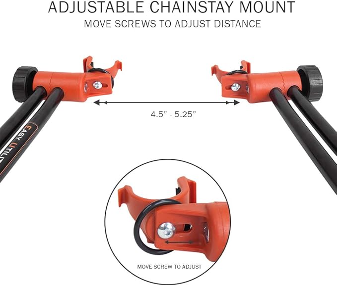 Ibera Easy Utility Bike Stand for 20"-29" - Adjustable & Foldable Bicycle Stand for Storage & Repair - Floor-Mounted & Scratch-Free Alloy Steel Rack - ideal Bicycle Storage for Indoor Garage-StrideForce Fitness