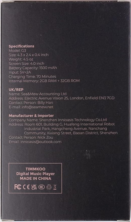 MP3 Player with Bluetooth and WiFi, innioasis 160GB Music Player with Spotify,Pandora,Amazon Music,4" Touch Screen Android MP4 MP3 Player for Kids with Libby,Audible,Audiobooks(White-Blue)-StrideForce Fitness