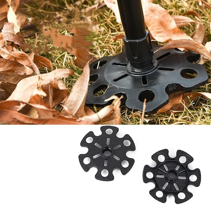 Walking Stick Tips Rubber 4pcs Trekking Pole Tips Replacement- Rubber Feet for Hiking Poles, Walking Sticks, Trekking Poles | Rubber Tip for Walking Sticks Hiking Trekking Poles Boot Tips Rubber Feet-StrideForce Fitness