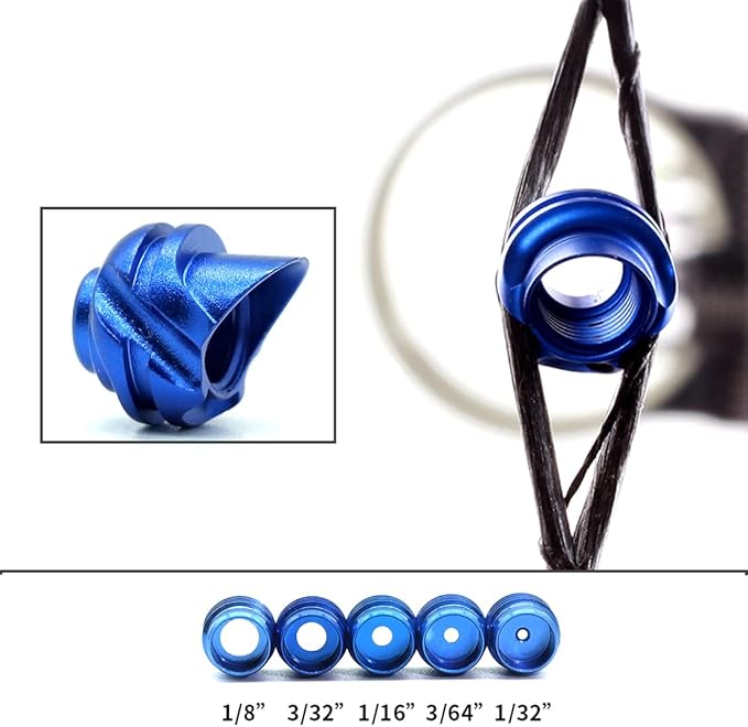 Linkboy Archery 37/45 Degree Hooded Peep Sight Compound Bow Peep Sight Inner Core 6X/8X Clarifier Aperture Lens Kits for Hunting-StrideForce Fitness