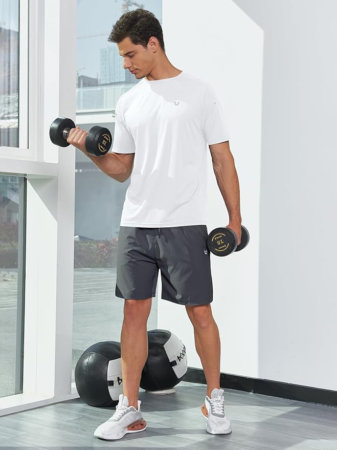 NORTHYARD Men's Athletic Running T-Shirts Quick Dry Workout Shirts Short-Sleeve Sports Gym Tee Tops Performance Activewear-StrideForce Fitness