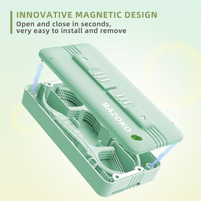 Dental Floss Picks Extra Strong Flosser Pick Toothpicks Fresh Mint (10 Count (Pack of 2))