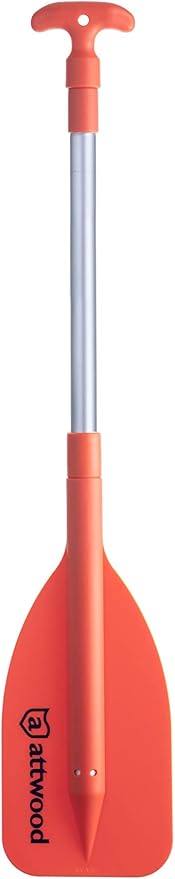 Attwood Emergency Telescoping Paddle for Boating, Orange-StrideForce Fitness
