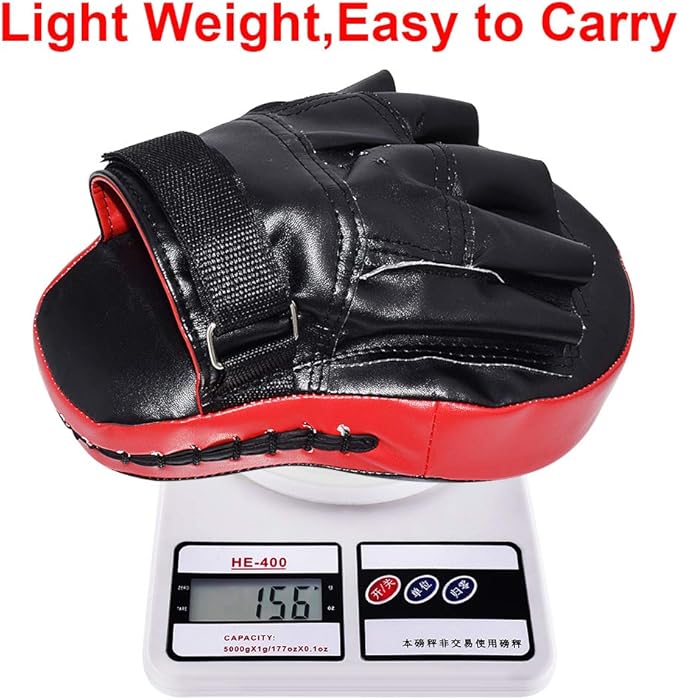 TLBTEK 2PCS Curved Punching Mitts Boxing Pads Hand Target Gloves Training Focus Pads for Kickboxing Muay Thai MMA Martial Art UFC for Kids, Men & Women-StrideForce Fitness