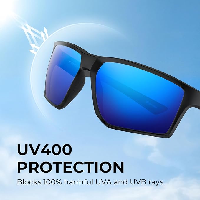 KastKing Osage Polarized Sport Sunglasses for Men and Women, Ideal for Driving Fishing Cycling Running, UV Protection-StrideForce Fitness