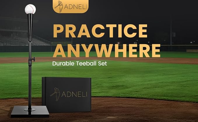 T-Ball Set with Baseball for Adults and Kids Softball Tees for Hitting T Ball Batting Tee Teeball Tee Batting Tees for Softball Batting Tees for Softball Tee Ball Set-StrideForce Fitness