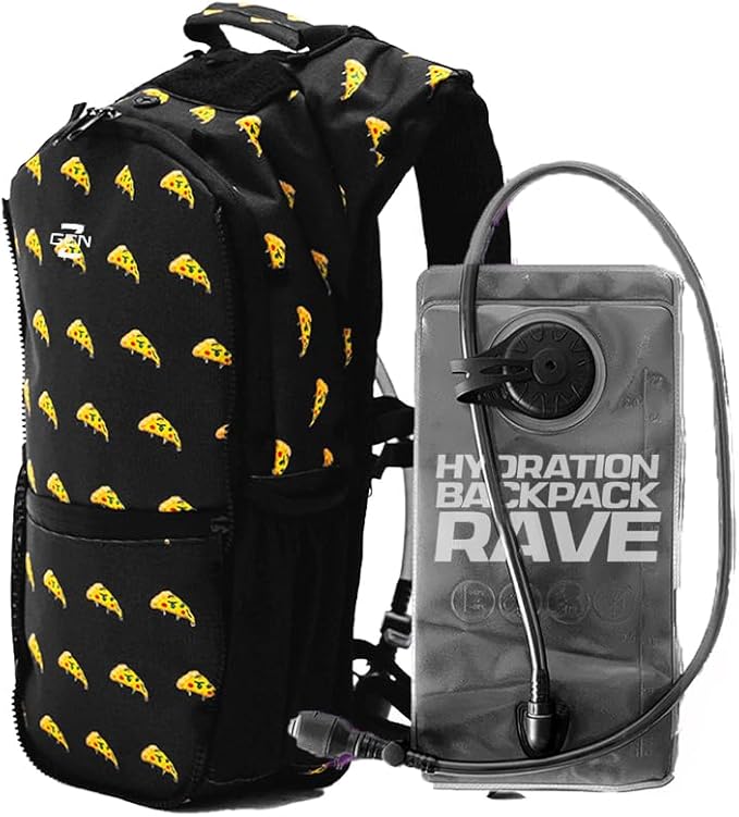 RaveRunner® Anti-Theft Hydration Backpack | Rave Hydration Pack, Festival Water Bag, Hydropack Rave, Hydration Pack EDC-StrideForce Fitness