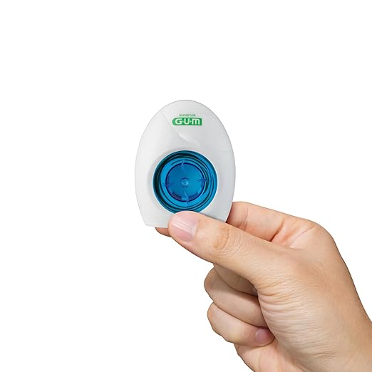 GUM EasyThread Threader Floss - Expanding Dental Floss for Braces, Bridges, and Implants - Built in Rigid Floss Threaders (50 Uses)