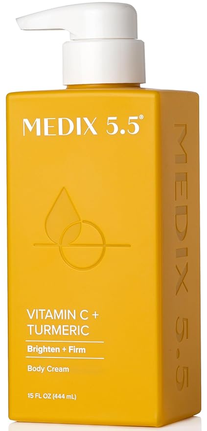 MEDIX 5.5 Vitamin C Cream Face Lotion & Body Lotion Moisturizer | Anti Aging Skin Care Firming & Brightening Cream Diminishes The Look Of Uneven Skin Tone, Age Spots, & Sun Damaged Dry Skin, 15 Fl Oz-StrideForce Fitness