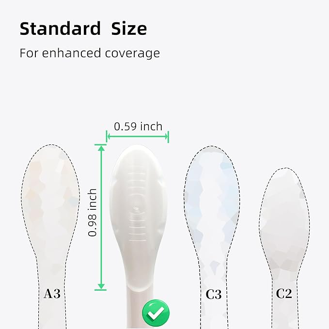 Gum Care Replacement Heads for Philips Sonicare, Electric Toothbrush Replacement Heads for Adults, Soft Bristles, White 10 Pack