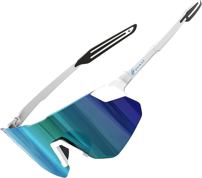 YAMAS Sport Sunglasses for Mens Womens, Wrap around Sunglasses, Non-Slip Nose Pads for Climbing and Running, UV400 Protection-StrideForce Fitness