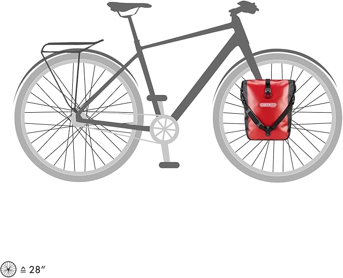 Ortlieb Sport-Roller Classic QL2.1 Panniers (Pair) RED-Black #F6302-StrideForce Fitness