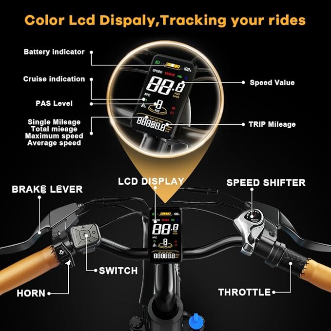 𝟏𝟎𝟎𝟎𝐖 Peak Electric Bike for Adults,up 𝟖𝟎 Miles Removable Battery Ebike, 26" UL Certified Electric Mountain E Bike,Adult Electric Bicycles for Commute Beach Snow-StrideForce Fitness