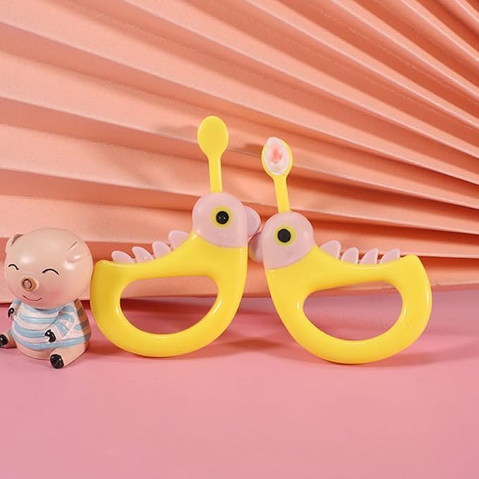 2pcs Toothbrushes Soft Bristles Gentle Cleaning Ergonomic Handle Yellow for Comfortable Practical Oral Care