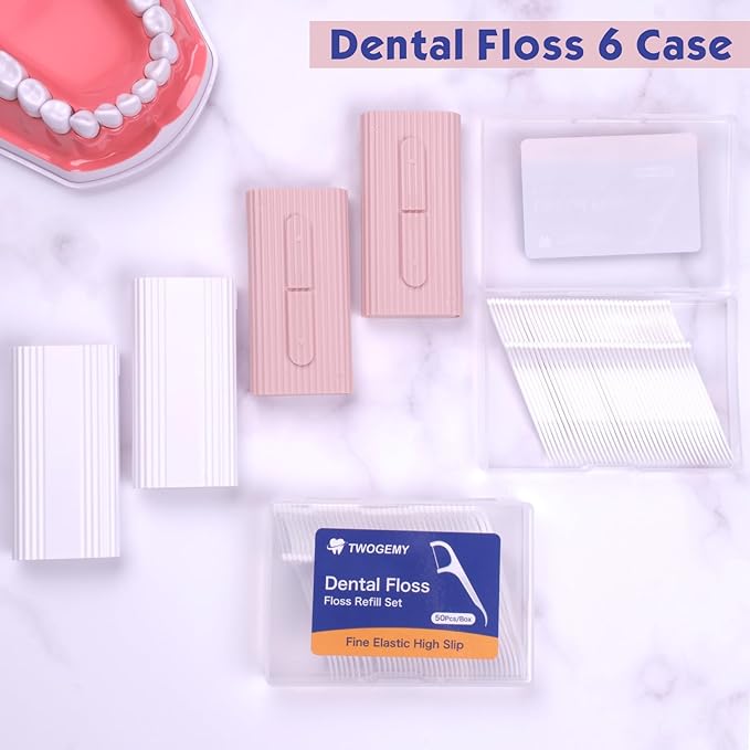 Portable Dental Floss 6 Cases, 140 Count Adult Floss Sticks in Box, Best Tool for Cleaning Teeth and Oral Care, Portable Travel Floss Picks Perfect for Home,Dinners,Dating,Travel,Hotels.(Mixed Pack)