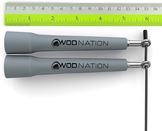 WOD Nation Adjustable Speed Jump Rope For Men, Women & Children - Blazing Fast Fitness Skipping Rope Perfect for Boxing, MMA, Endurance-StrideForce Fitness
