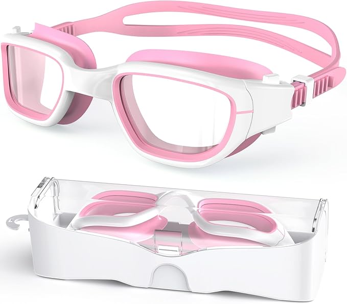 Kids Swim Goggles,Swimming Goggles for Kids 6-14, Anti-Fog UV Protection Pool Glasses for Boys Girls-StrideForce Fitness