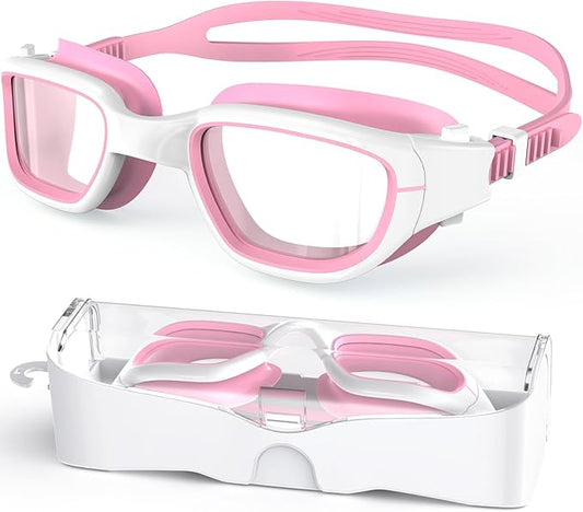 Kids Swim Goggles,Swimming Goggles for Kids 6-14, Anti-Fog UV Protection Pool Glasses for Boys Girls-StrideForce Fitness