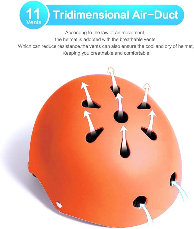 Adjustable Helmet for Ages 3-16 Kids Toddler Boys Girls Youth,Protective Gear with Elbow Knee Wrist Pads for Multi-Sports Skateboarding Bike Riding Scooter Inline skatings Longboard Roller Skate-StrideForce Fitness