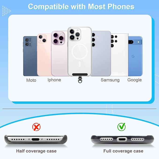 Phone Strap Crossbody Wrist Strap, Upgraded Phone Lanyard with Adjustable Purse-StrideForce Fitness