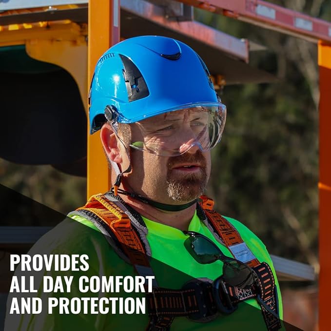 Malta Dynamics APEX Type 2 Safety Helmet – OSHA and ANSI Z89.1 Compliant Safety Hard Hats for Construction Workers and Vented Helmet for Head Protection-StrideForce Fitness
