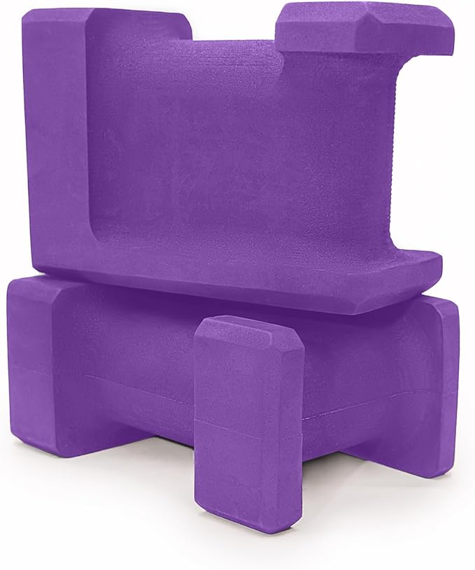 Ergo Yoga Blocks, Relieve Wrist Pain, Improve Comfort and Grip, Contoured Design, Pilates Exercise Balance & Stretching-StrideForce Fitness