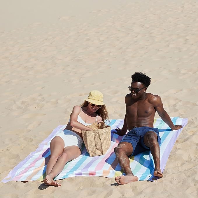 Dock & Bay Quick Drying Towel - for Sports & Gym - Compact, Lightweight - 100% Recycled - Includes Bag - Summer - Unicorn Waves, Double Extra Large (180x200cm, 70x78)-StrideForce Fitness