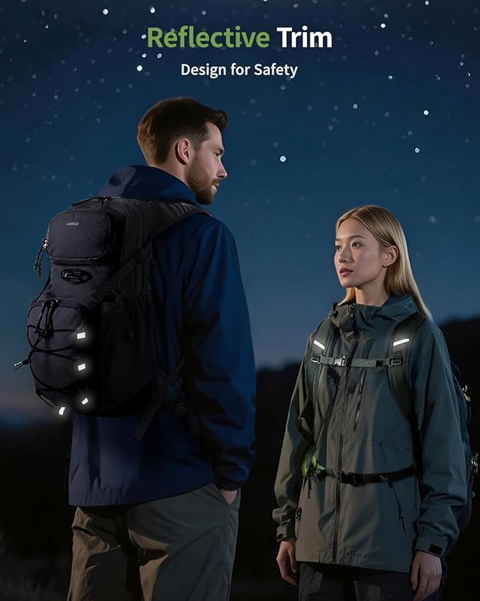 ECOHUB Hydration Backpack for Men Women, 20L Lightweight Hiking Daypack Cycling Backpack with 2L Water Bladder, Insulated Hydration Pack with Waist Pack-StrideForce Fitness