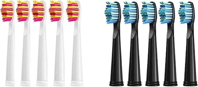 Replaceable Brush Heads Bristle Refill ，Compatibility for Seago/Fairywill Electric Toothbrush FW/SG 507/508/515/551/917/959(Type 6)