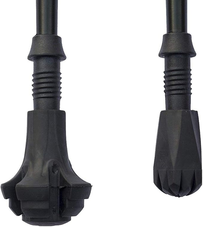 Replacement Rubber Tips Set for Trekking Pole Walking Hiking Sticks Tips Protectors-StrideForce Fitness