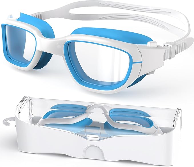 Kids Swim Goggles,Swimming Goggles for Kids 6-14, Anti-Fog UV Protection Pool Glasses for Boys Girls-StrideForce Fitness