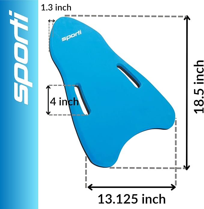 Sporti Adult Kickboard for Swim Training - Swimming Kickboard for Men Women, Water Board for Adult, Swimming Training Aid-StrideForce Fitness
