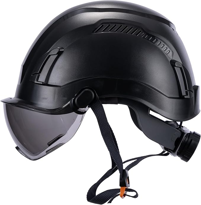 Land Helmets EcoPro Safety Helmet - ANSI/ISEA Z89.1-201 Type 1 Class C Vented - OSHA Approved - Lightweight Helmet with 6 Pt Suspension for Arborist, Industrial & Fall Protection-StrideForce Fitness