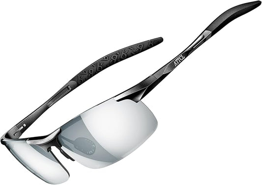 ATTCL Men's Sports Polarized Sunglasses Men for Driving running Fishing Golf - UV Protection Sun glasses Metal Frame-StrideForce Fitness