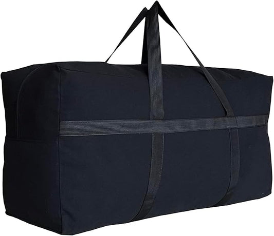 Extra Large Storage Duffle Bag with Zippers and Handles, Big Foldable Duffle Bag for Travel-StrideForce Fitness