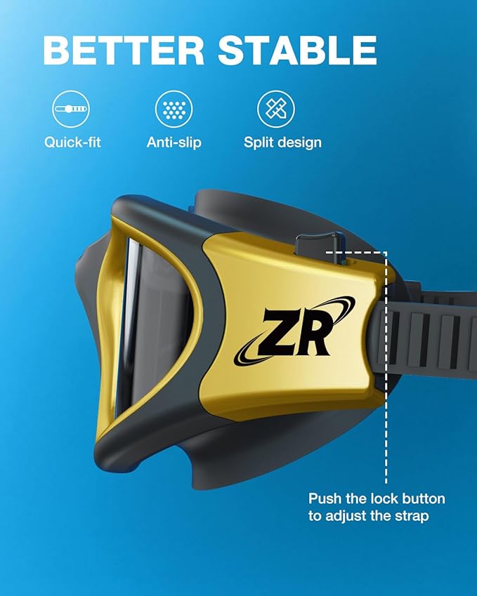 ZIONOR Swim Goggles, G1 MAX Polarized Anti-Fog Swimming Goggles for Men Women-StrideForce Fitness