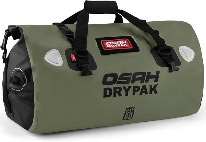 Waterproof Duffel Bag - Motorcycle Dry Bag Tail Bag with Large Storage Space, Waterproof Luggage Duffle Bags with Outer Mesh Zipper Pocket for Camping, Kayaking, Fishing & Traveling-StrideForce Fitness