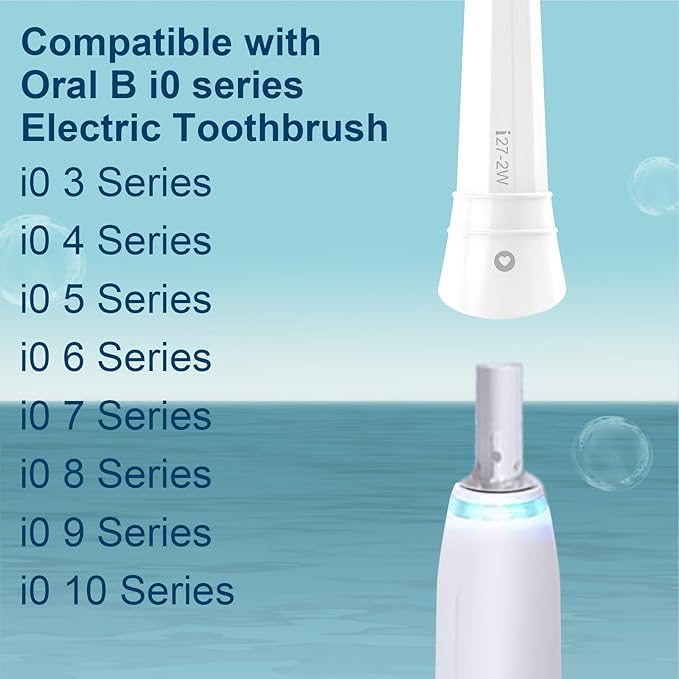 Replacement Heads Compatible with Oral B iO 3 4 5 6 7 8 9 10 Series Electric Toothbrush,Toothbrush Heads Compatible with Braun Oral B iO Replacement Heads with Medium Bristles,White