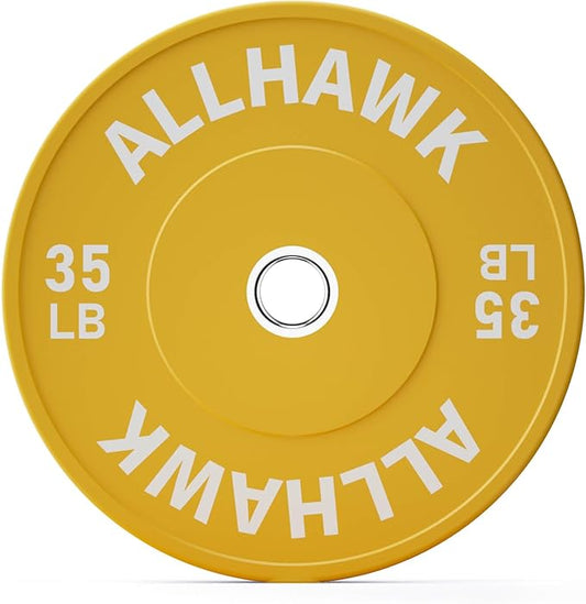 Colorful Olympic Bumper Plates, 2-inch Stainless Steel Insert, Virgin Rubber Weight Plate Set for Barbell Weight Lifting and Strength Training Home Gym-StrideForce Fitness