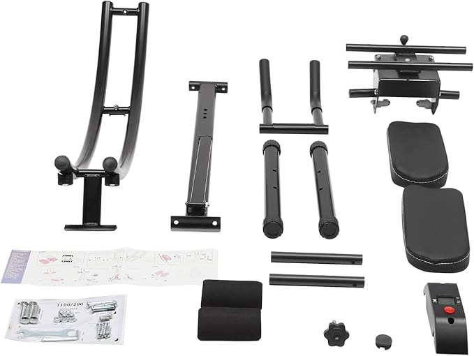 Heavy-Duty Adjustable Roman Chair, 330lbs Weight Capacity Hyperextension Bench with 5 Angles & 8 Positions, Foldable Core Workout Equipment for Abs, Glutes, Back, Home Gym Equipment-StrideForce Fitness