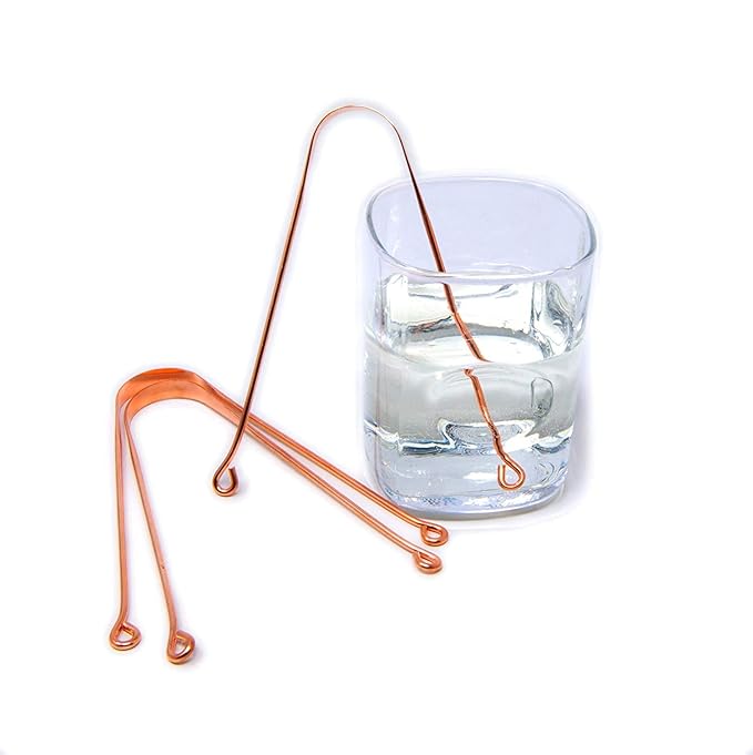 Wonder Care - 100% Copper Tongue Scraper Tongue Cleaner Ayurvedic for Optimal Oral Hygiene (3 Pieces with Bag)