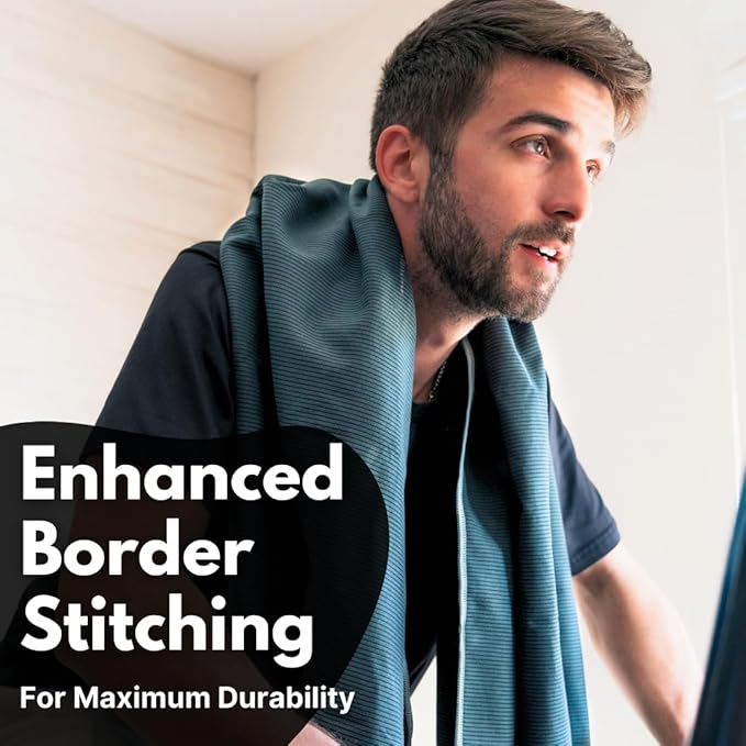 ECCOSOPHY Microfiber Beach Towel – Quick Dry Gym Towel, Highly Absorbent with Ribbed Texture, Lightweight – Ideal for Travel, Pool, Yoga, Fitness & Outdoor Adventures – 60x30 Black-StrideForce Fitness