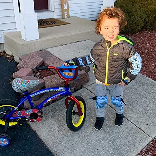 Soft-Style Kids Knee and Elbow Pads with Bike Gloves, Flexible Impact-Resistant Gear for Ages 2-11, Designed for Balance Bikes, Roller-Skating, and Skateboarding-StrideForce Fitness