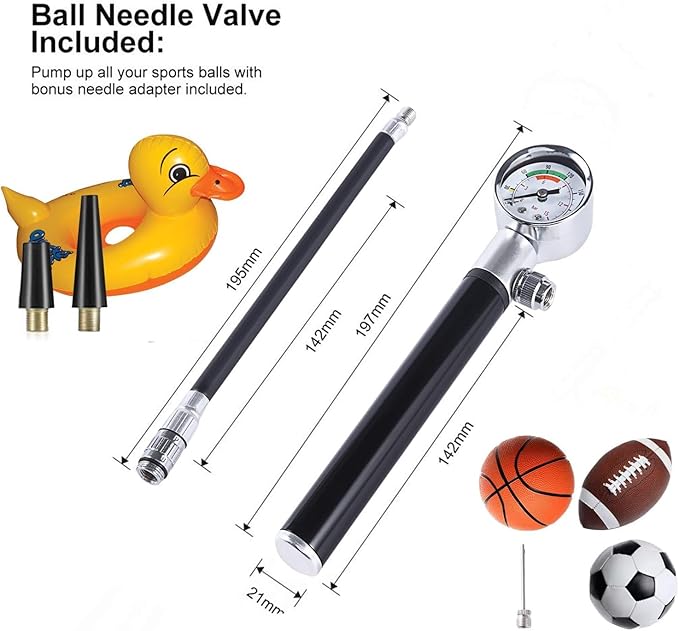 YBEKI Bike Tyre Repair Tool Kit - Bicycle Tool kit with 210 Psi Mini Pump 10-in-1 Multi-Tool with Chain Breaker, Tyre Levers &Tire Patch, Bone Wrench, 1 Portable Bag-StrideForce Fitness