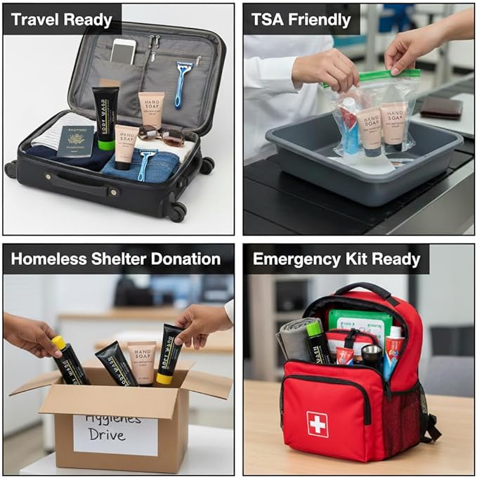 100 Pack 1 oz Peppermint Travel Size Toothpaste for Hospitality, Hotel, Charity. Donation Homeless Supplies (100 Tubes 1 Ounce Each)