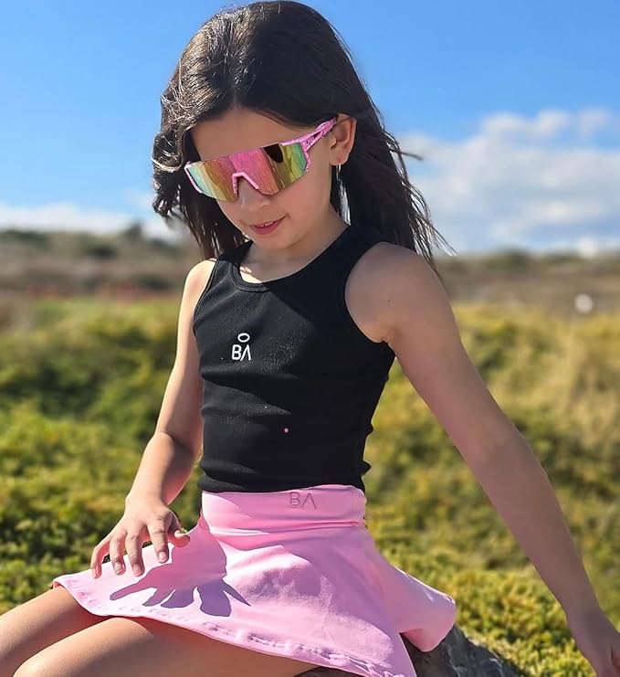 Youth Baseball Sunglasses Kids Sports Sunglasses for Boys Girls Softball Cycling Glasses UV400 Protection-StrideForce Fitness