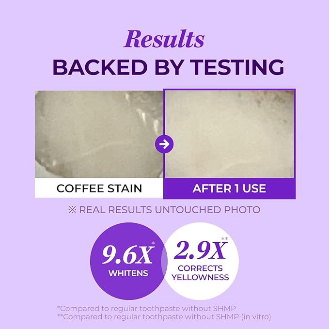 HIMALAYA PINKSALT Purple Whitening Toothpaste - Teeth Whitening, Deep Stain Remover with Fluoride, Plaque Remover, Appropriate for Sensitive Teeth, Peroxide Free - Vanilla Mint, 3.5 oz (3 Packs)