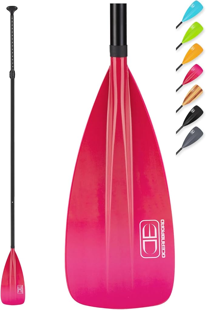 OCEANBROAD SUP Paddle - Adjustable Stand-Up Paddle for Paddleboard Kayak, Adjustable Aluminum Alloy Shaft with Reinforced Nylon Blades-StrideForce Fitness